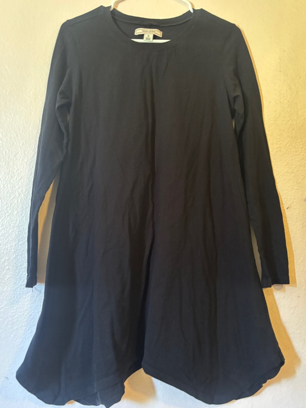 Adam Levine Woman’s Black Longsleeve Nightgown, Sleep Tee Size S